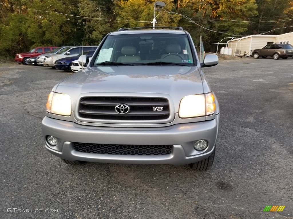 2003 Sequoia SR5 4WD - Silver Sky Metallic / Oak photo #7