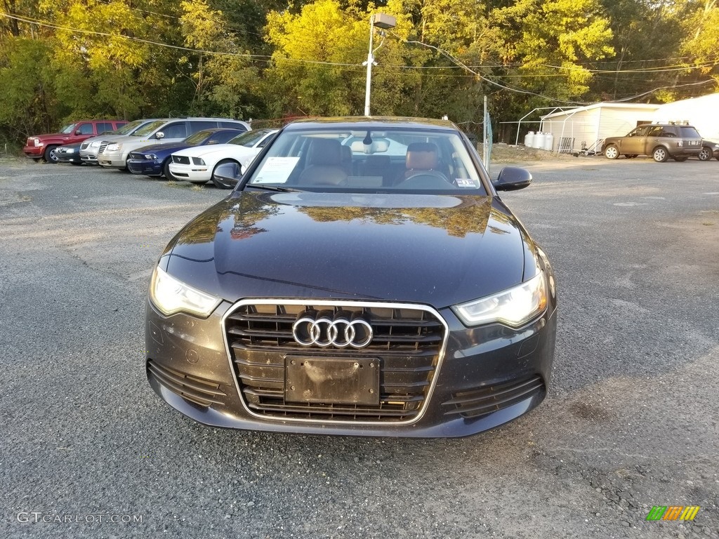 2012 A6 2.0T Sedan - Moonlight Blue Metallic / Nougat Brown photo #7