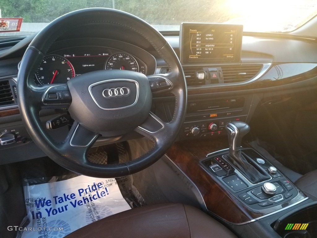 2012 A6 2.0T Sedan - Moonlight Blue Metallic / Nougat Brown photo #9