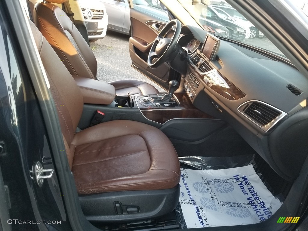2012 A6 2.0T Sedan - Moonlight Blue Metallic / Nougat Brown photo #20