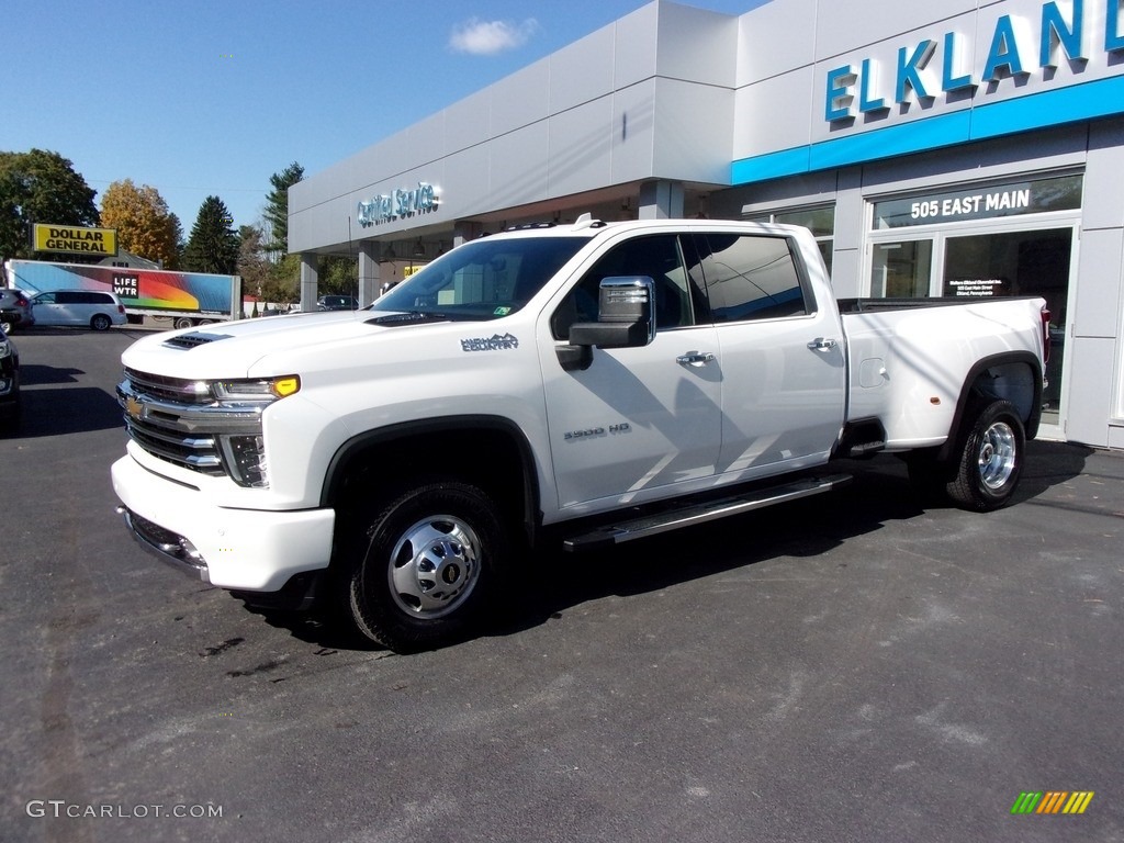 2020 Silverado 3500HD High Country Crew Cab 4x4 - Iridescent Pearl Tricoat / Jet Black photo #2