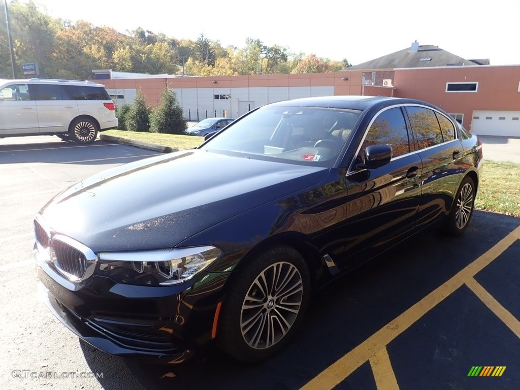 2019 5 Series 540i xDrive Sedan - Jet Black / Canberra Beige/Black photo #1