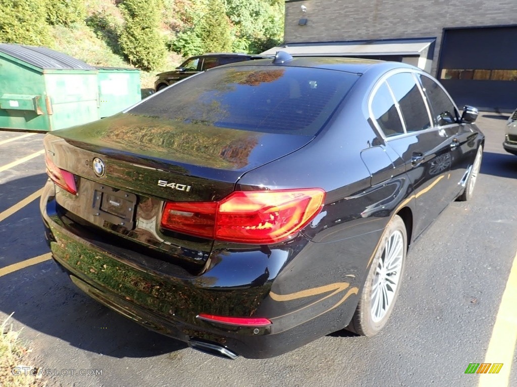 2019 5 Series 540i xDrive Sedan - Jet Black / Canberra Beige/Black photo #4
