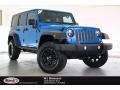 Hydro Blue Pearl 2015 Jeep Wrangler Unlimited Sport 4x4
