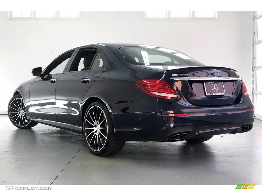 2018 E 43 AMG 4Matic Sedan - Lunar Blue Metallic / Nut Brown/Black photo #10