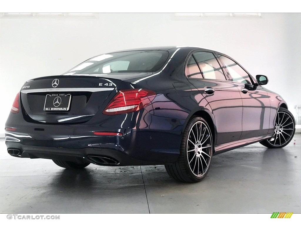 2018 E 43 AMG 4Matic Sedan - Lunar Blue Metallic / Nut Brown/Black photo #13