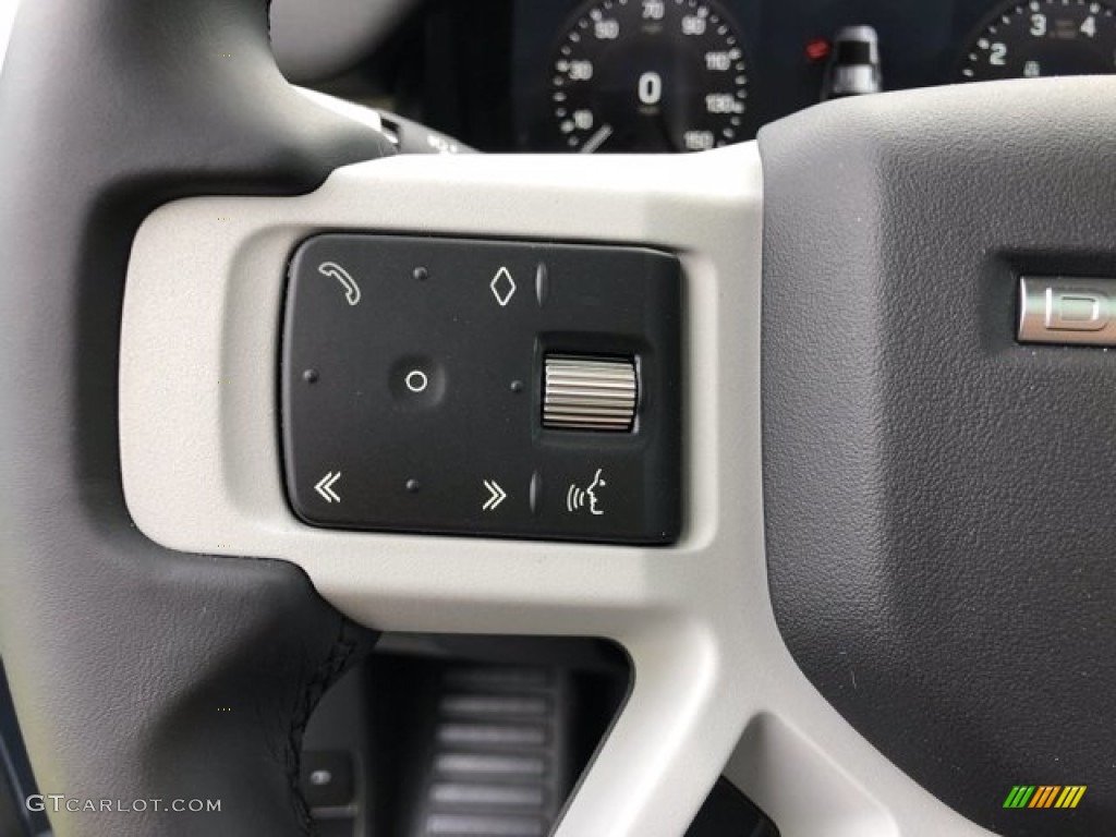 2020 Land Rover Defender 110 S Ebony Steering Wheel Photo #139831372