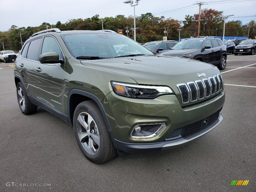 Olive Green Pearl 2021 Jeep Cherokee Limited 4x4 Exterior Photo #139831974