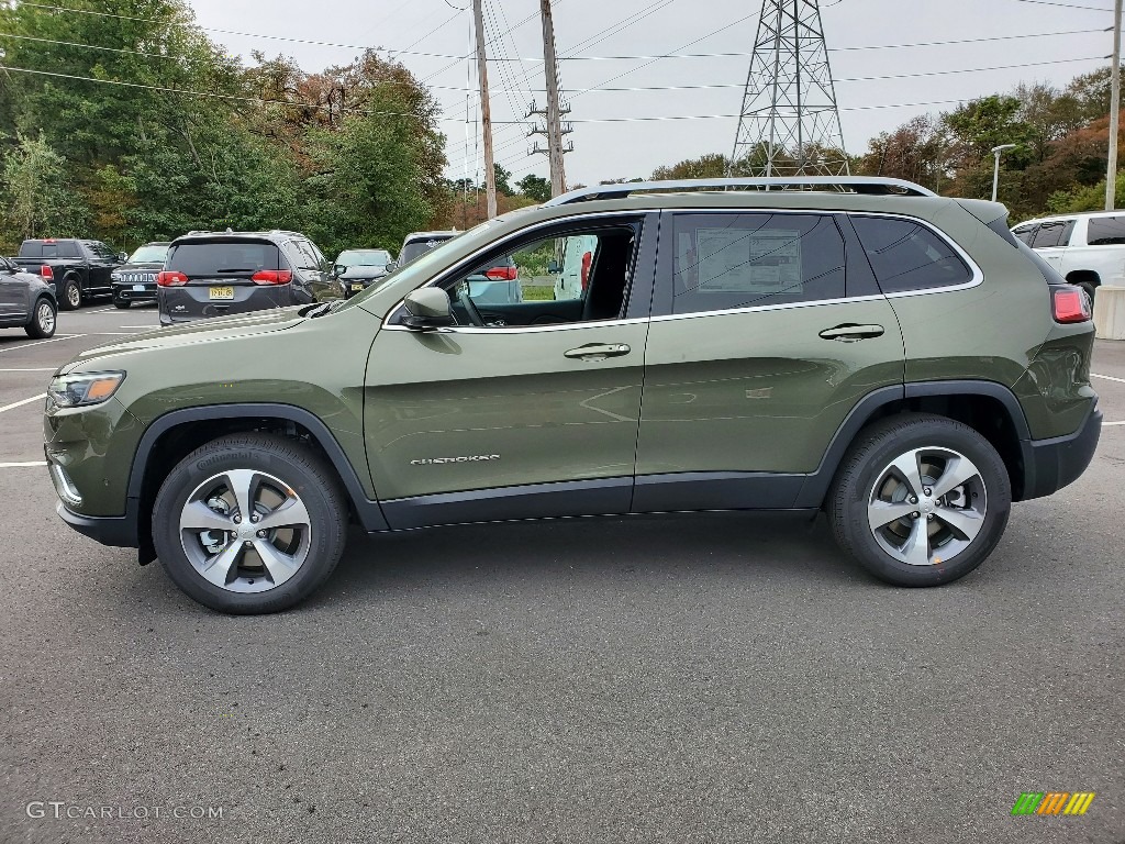 Olive Green Pearl 2021 Jeep Cherokee Limited 4x4 Exterior Photo #139832034