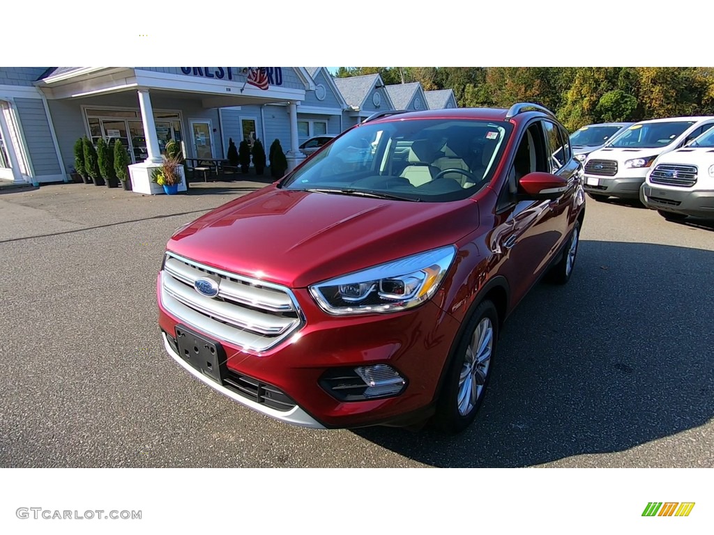 2017 Escape Titanium 4WD - Ruby Red / Medium Light Stone photo #3