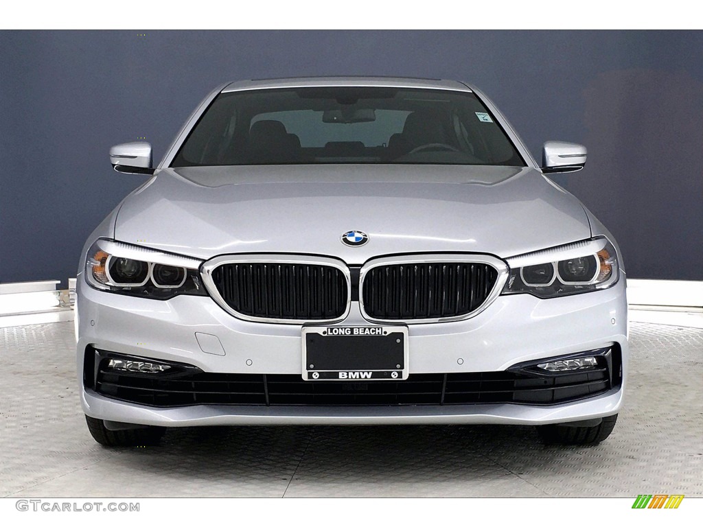 2017 5 Series 530i Sedan - Glacier Silver Metallic / Black photo #2