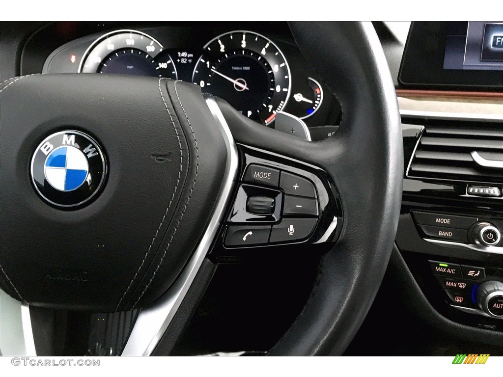 2017 5 Series 530i Sedan - Glacier Silver Metallic / Black photo #19