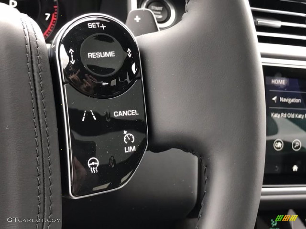 2021 Land Rover Range Rover Westminster Ebony Steering Wheel Photo #139833732