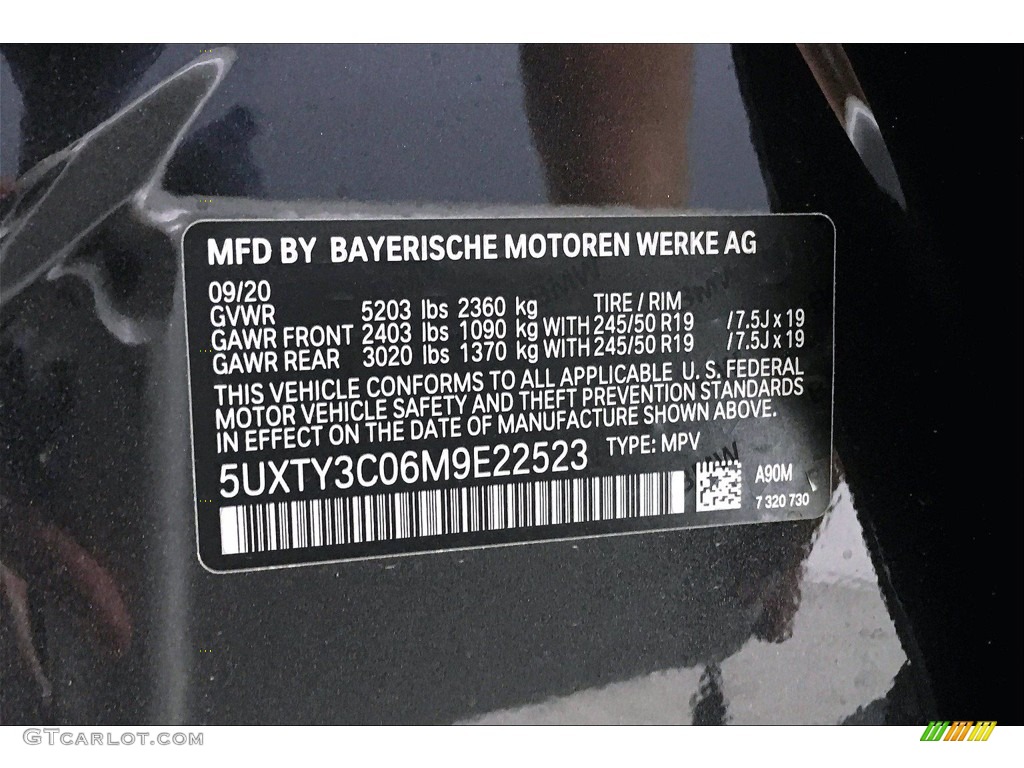 2021 X3 Color Code A90 for Dark Graphite Metallic Photo #139834242
