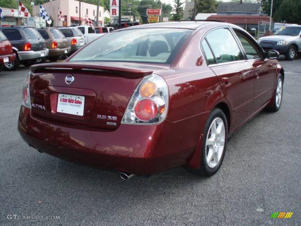 2002 Altima 3.5 SE - Nouveau Ruby / Blond Beige photo #5