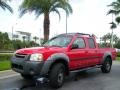 2002 Aztec Red Nissan Frontier XE Crew Cab  photo #2