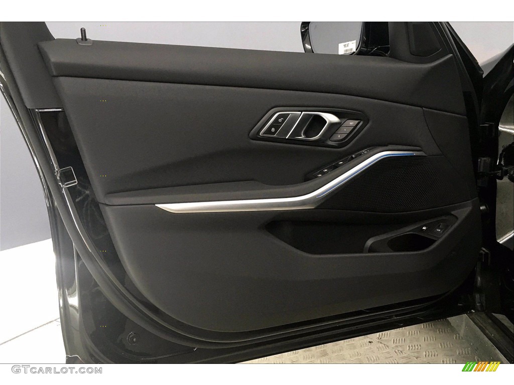 2021 BMW 3 Series 330e Sedan Black Door Panel Photo #139835109