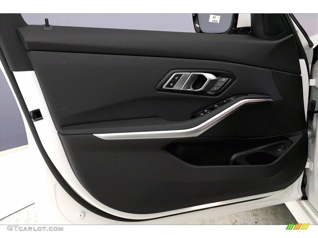 2021 BMW 3 Series 330i Sedan Black Door Panel Photo #139835535