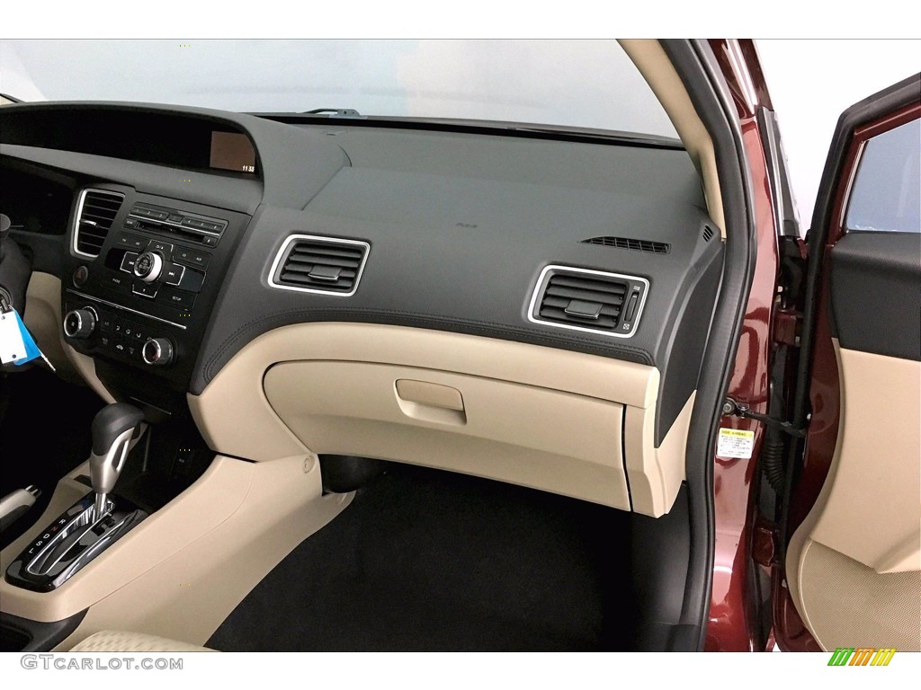 2014 Civic LX Sedan - Crimson Pearl / Gray photo #22