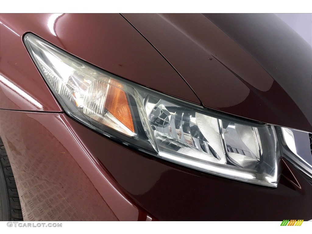 2014 Civic LX Sedan - Crimson Pearl / Gray photo #26