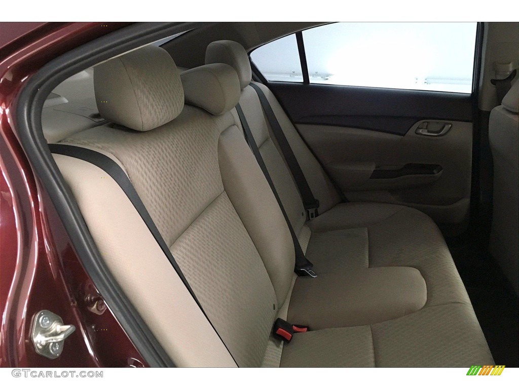 2014 Civic LX Sedan - Crimson Pearl / Gray photo #29