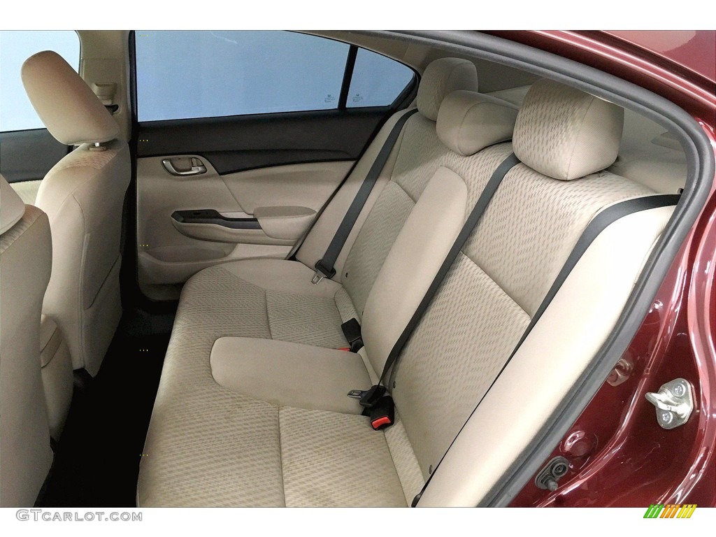 2014 Civic LX Sedan - Crimson Pearl / Gray photo #30