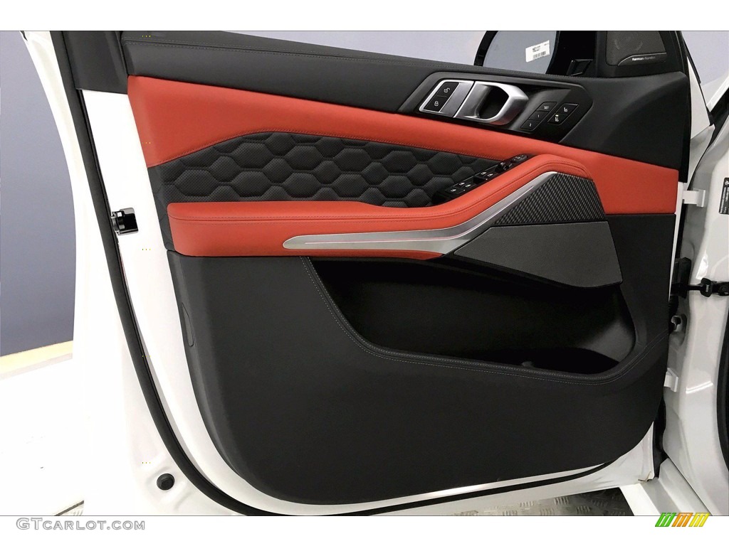 2021 BMW X5 M Standard X5 M Model Sakhir Orange/Black Door Panel Photo #139835952