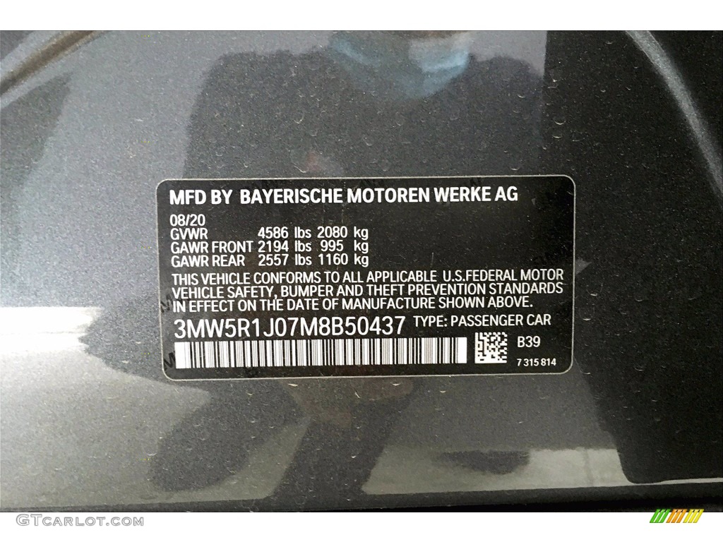 2021 3 Series 330i Sedan - Mineral Gray Metallic / Black photo #18