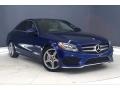 2017 Brilliant Blue Metallic Mercedes-Benz C 300 Sedan  photo #37