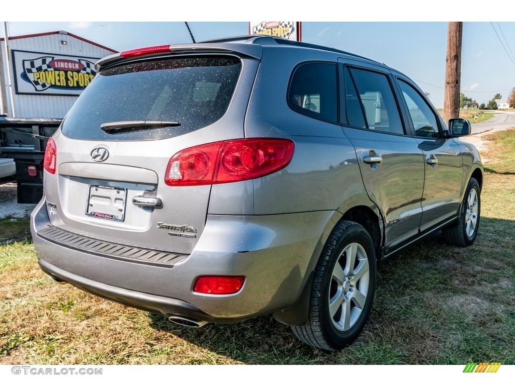 2008 Santa Fe SE 4WD - Silver Blue / Gray photo #4