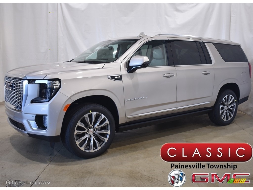 2021 Yukon XL Denali 4WD - Pearl Beige Metallic / Teak/­Light Shale photo #1