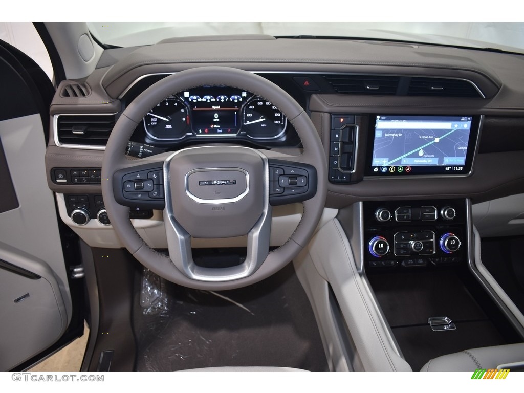 2021 GMC Yukon XL Denali 4WD Teak/­Light Shale Dashboard Photo #139838277