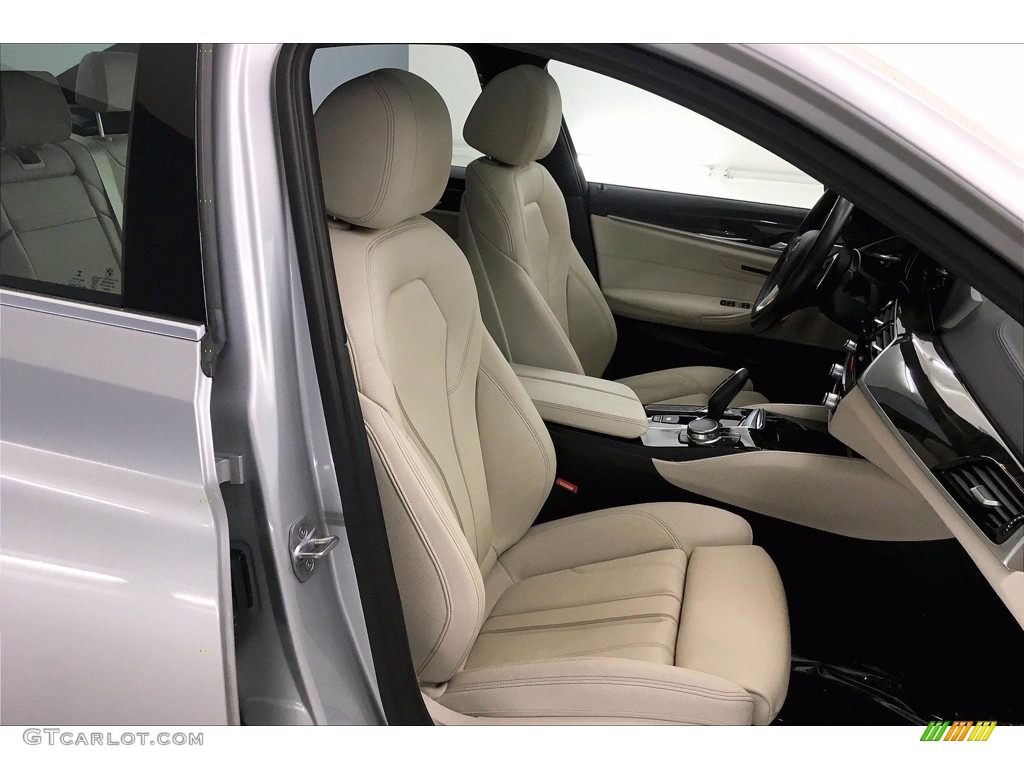 2017 5 Series 540i Sedan - Glacier Silver Metallic / Ivory White photo #6