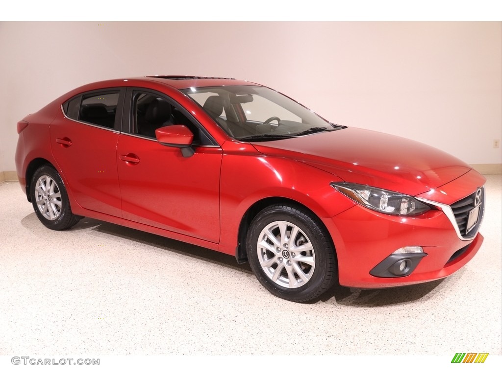 Soul Red Metallic 2015 Mazda MAZDA3 i Grand Touring 4 Door Exterior Photo #139839456