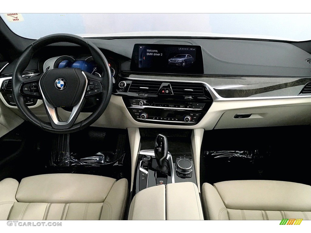 2017 5 Series 540i Sedan - Glacier Silver Metallic / Ivory White photo #15