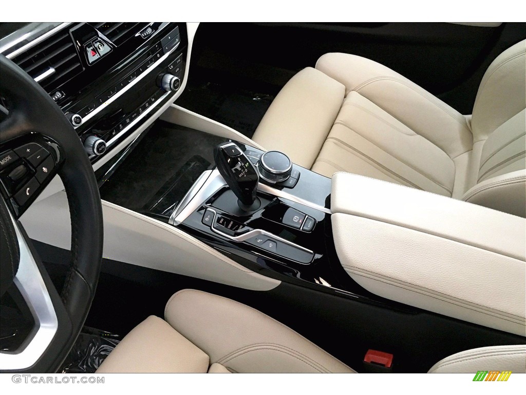 2017 5 Series 540i Sedan - Glacier Silver Metallic / Ivory White photo #16
