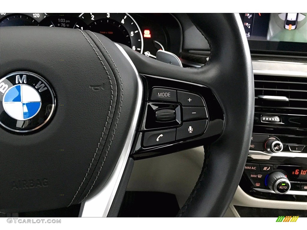 2017 5 Series 540i Sedan - Glacier Silver Metallic / Ivory White photo #19