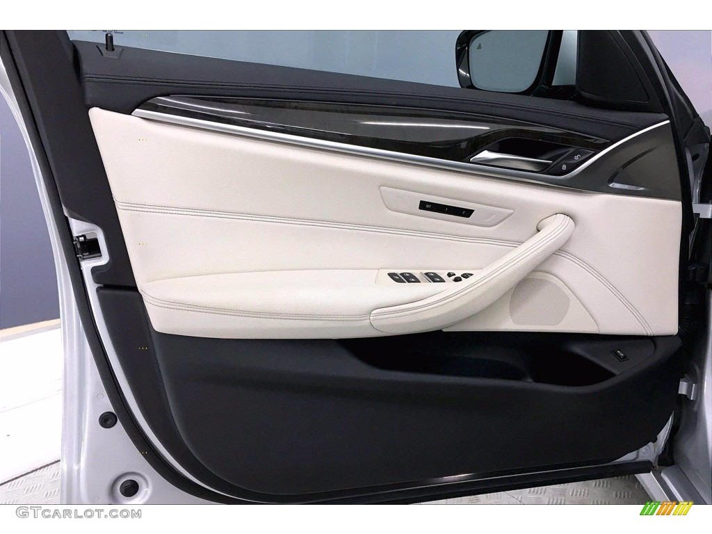 2017 5 Series 540i Sedan - Glacier Silver Metallic / Ivory White photo #23