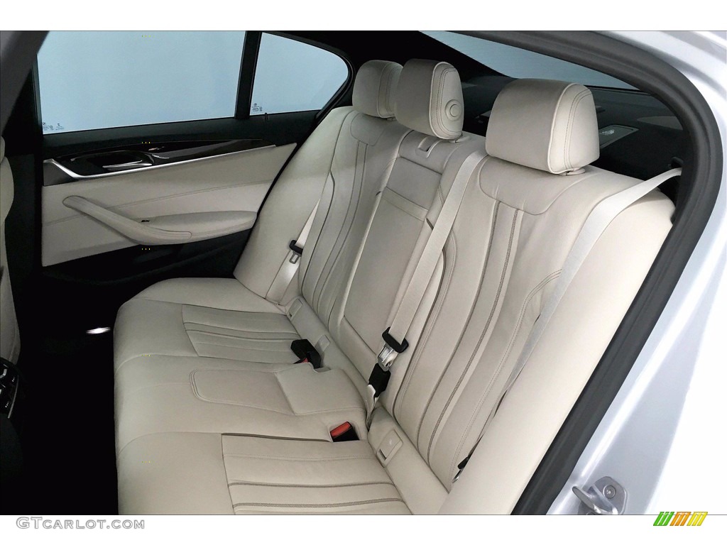 2017 5 Series 540i Sedan - Glacier Silver Metallic / Ivory White photo #30