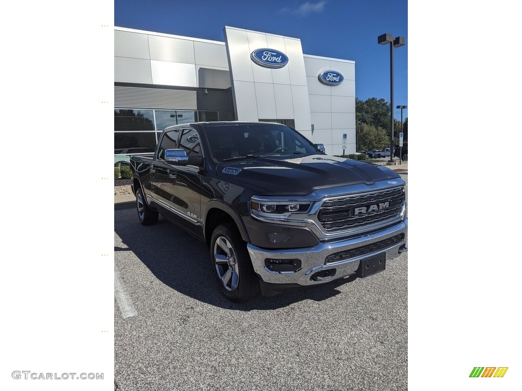 2019 1500 Limited Crew Cab 4x4 - Granite Crystal Metallic / Black photo #3