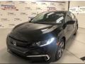 2020 Crystal Black Pearl Honda Civic LX Sedan  photo #1