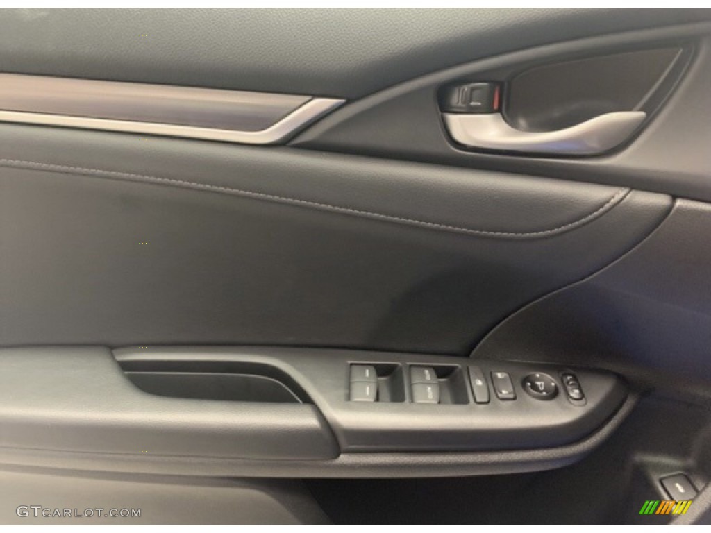 2020 Civic LX Sedan - Aegean Blue Metallic / Black photo #9