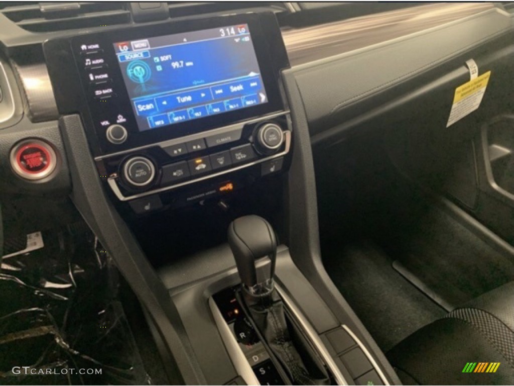 2020 Civic LX Sedan - Aegean Blue Metallic / Black photo #13