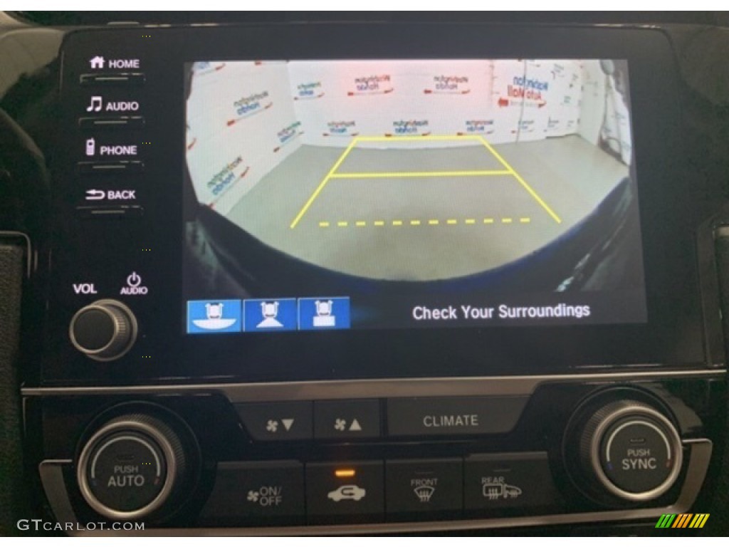 2020 Civic LX Sedan - Aegean Blue Metallic / Black photo #14