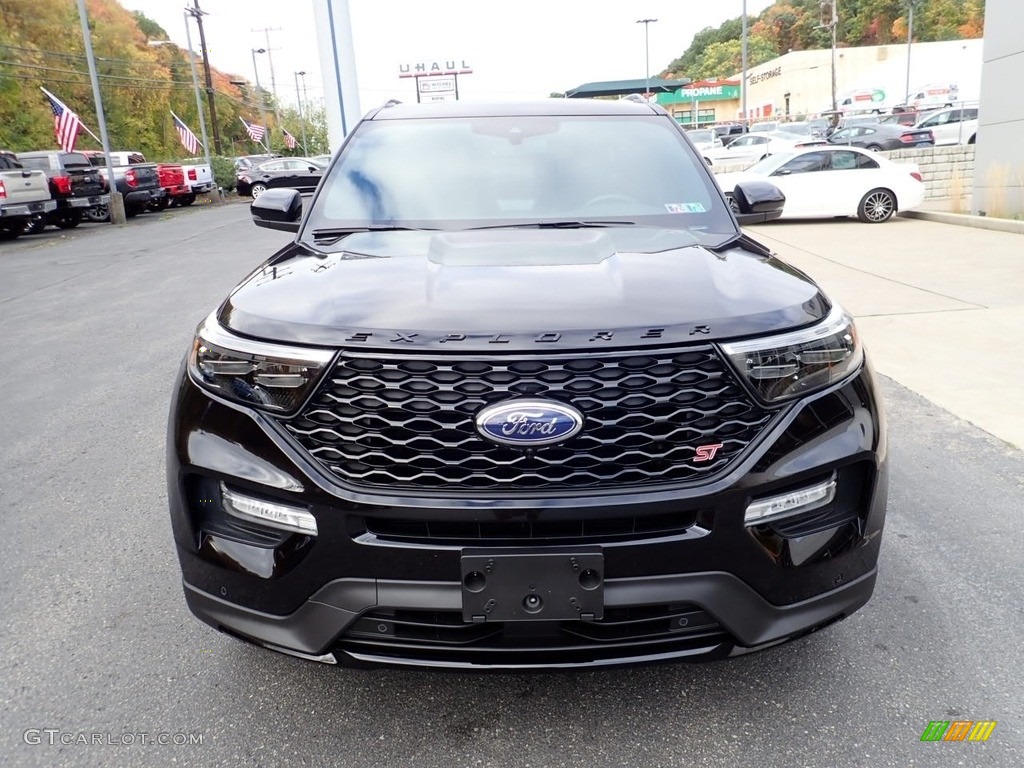 2020 Explorer ST 4WD - Agate Black Metallic / Ebony photo #8