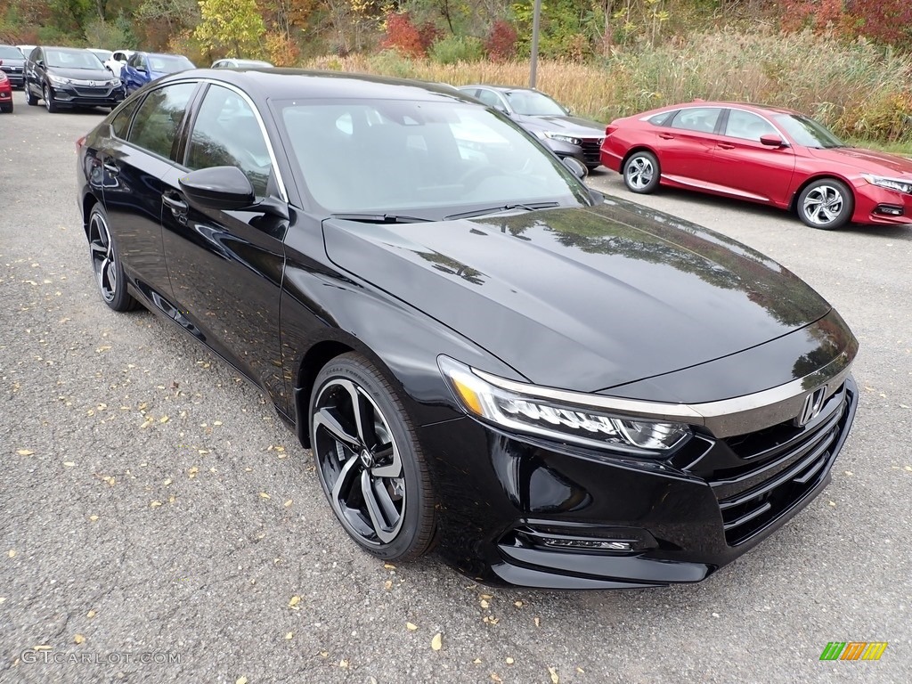 Crystal Black Pearl 2020 Honda Accord Sport Sedan Exterior Photo #139843274