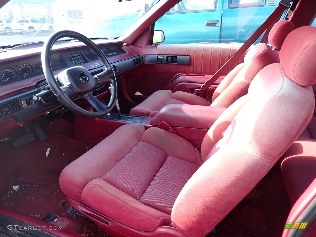 Red Interior 1993 Chevrolet Lumina Euro Coupe Photo #139843395