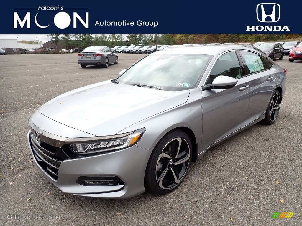 2020 Accord Sport Sedan - Lunar Silver Metallic / Black photo #1