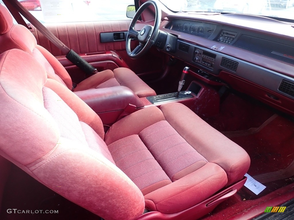 Red Interior 1993 Chevrolet Lumina Euro Coupe Photo #139843547