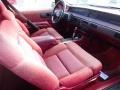 1993 Chevrolet Lumina Red Interior Front Seat Photo
